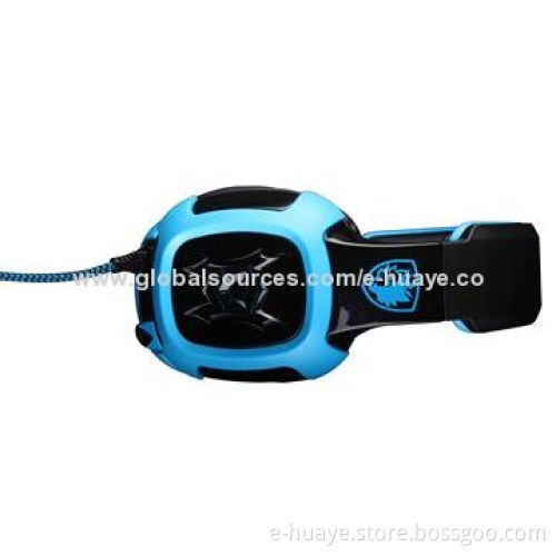 Vibrating Gaming Headphone with 7.1 Surround Sound and Detachable Microphone with CE & RoHS MarksNew
